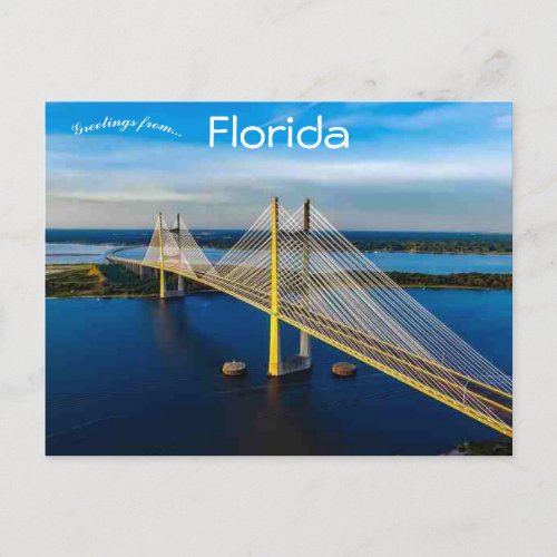 Dames Point Bridge Jacksonville Florida Postcard