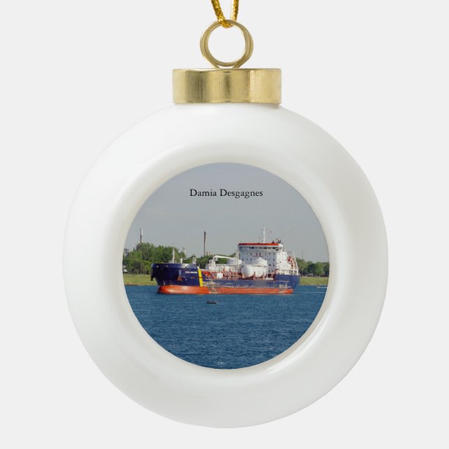 Damia Desgagnes ball or snowflake ornament (Front)