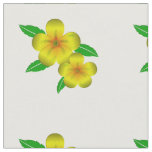 Damiana yellow flowers fabric