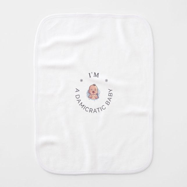 Damicratic Burp Cloth (Front)