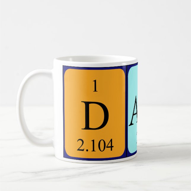 Damin periodic table name mug (Left)