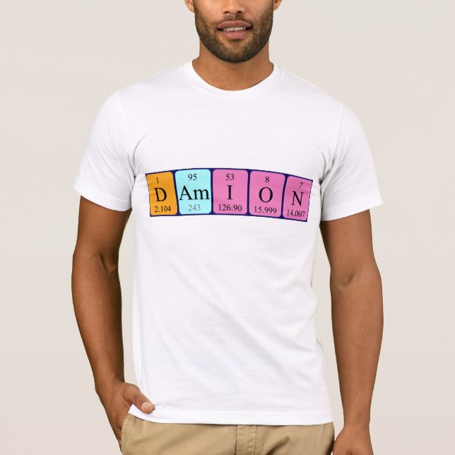 Damion periodic table name shirt (Front)