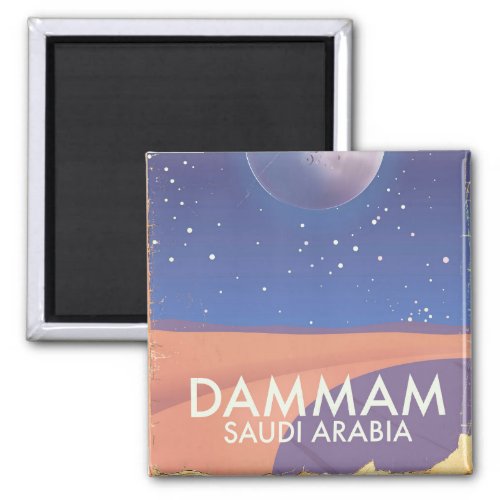 Dammam Saudi Arabia Travel poster Magnet