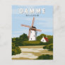 Damme Belgium Retro Travel Art Vintage Postcard