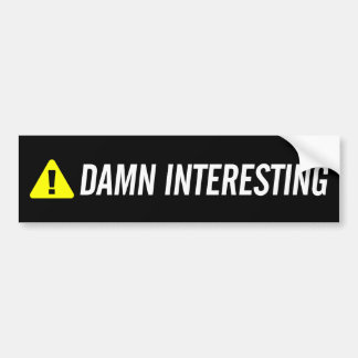 Damn Interesting Logo Bumper Sticker