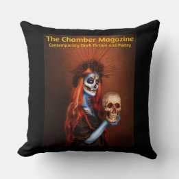 Damnatia--The Chamber Magazine Logo Throw Pillow
