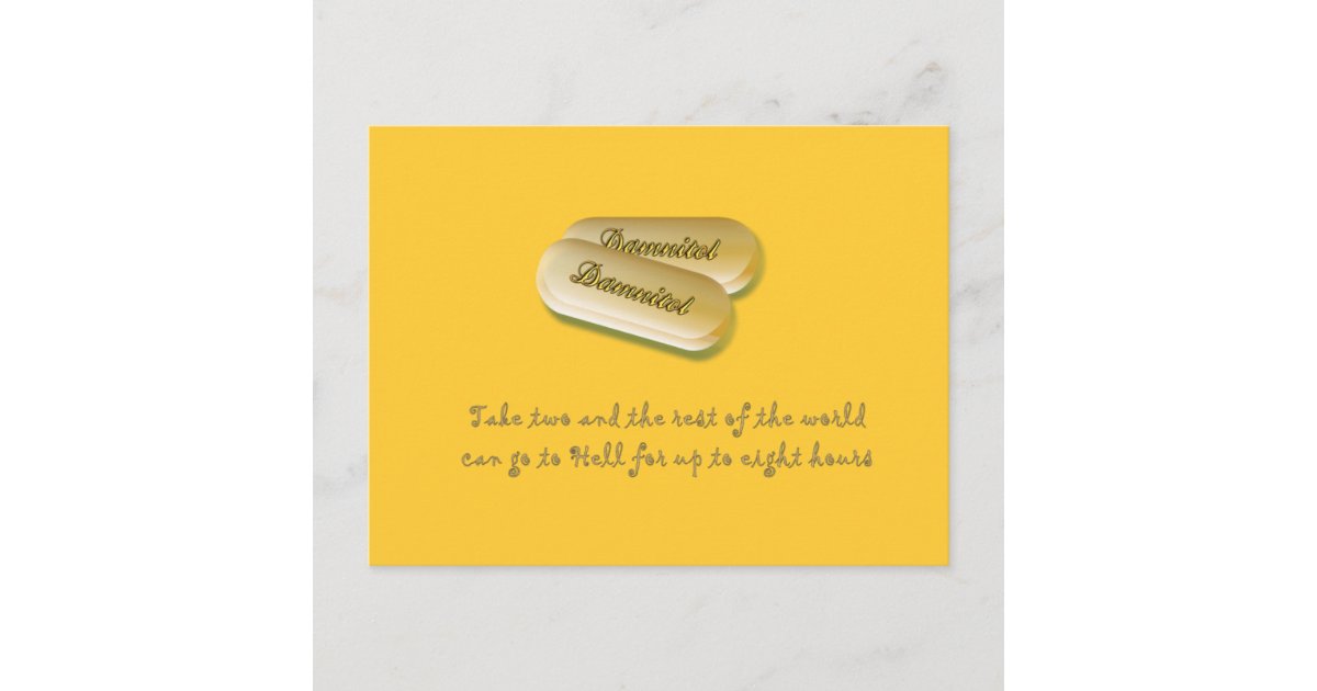 Damnitol Postcard | Zazzle