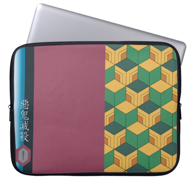 Damon Slayer Kimetsu no Yaiba Giyuu Laptop Case (Front)