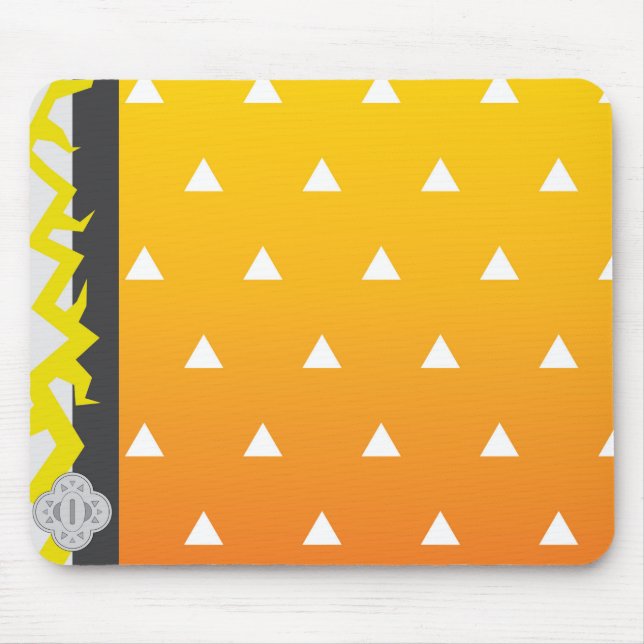 Damon Slayer Kimetsu no yaiba Zenitsu Mousepad (Front)