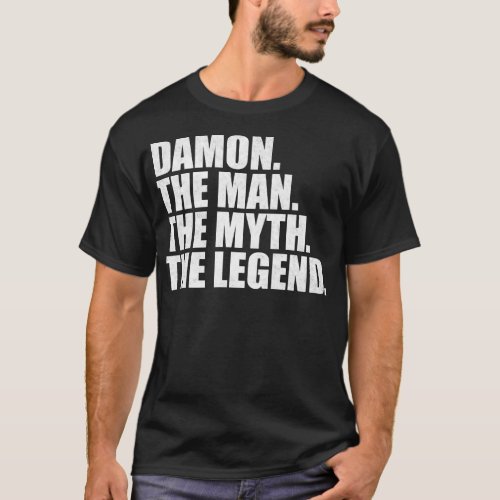 DamonDamon Name Damon given name T_Shirt