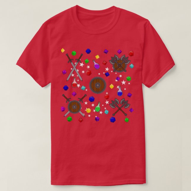 DampD Dice T-Shirt (Design Front)