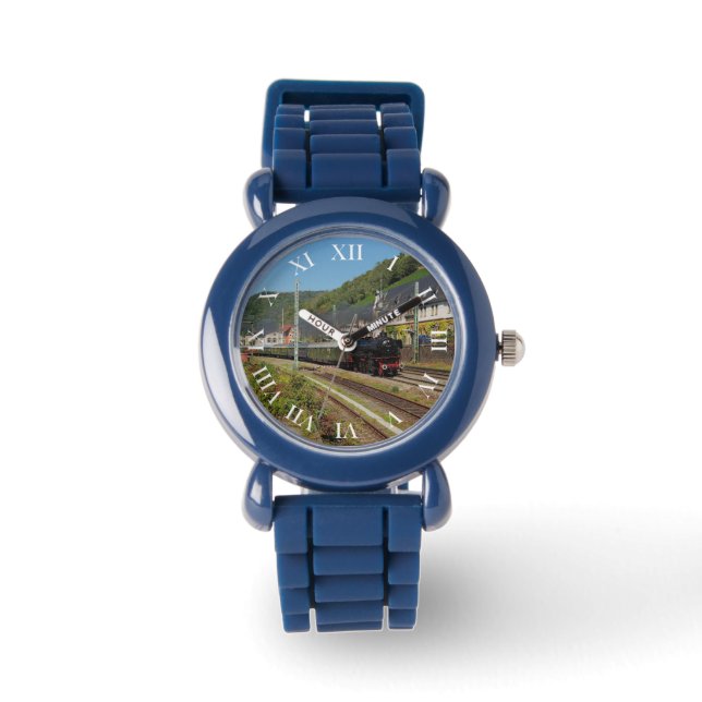 Dampflok mit Sonderzug in Lorch Watch (Front)