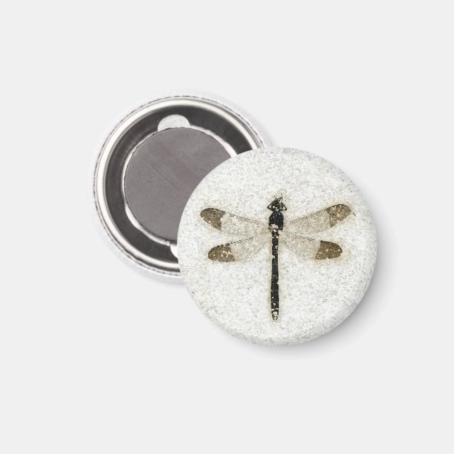 Damselfly Fossil, Fossil Butte NM, Wyoming Magnet (Front/Back)