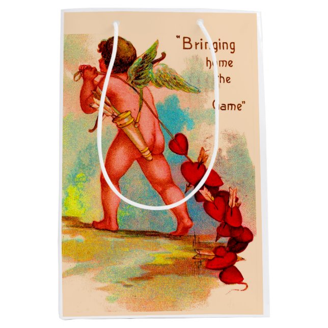 Dan Cupid Bringing Home the Game Medium Gift Bag (Front)