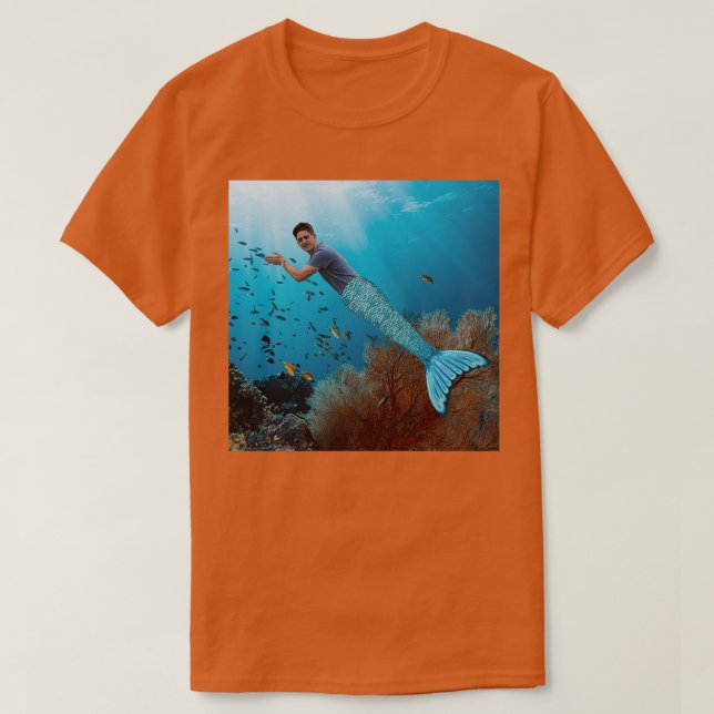 dan dan the mermaid man T-Shirt (Design Front)