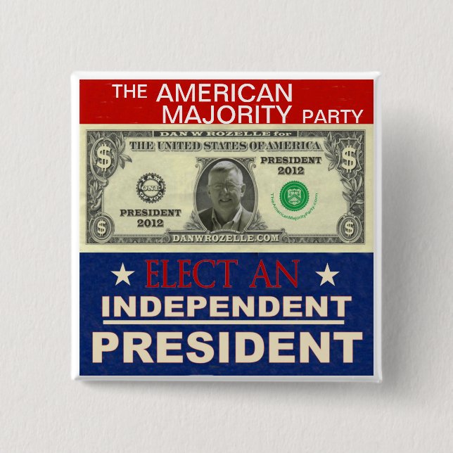 Dan Rozelle for President 2012 Pinback Button (Front)