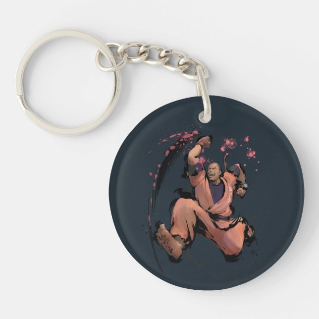 Dan Running Keychain (Front)