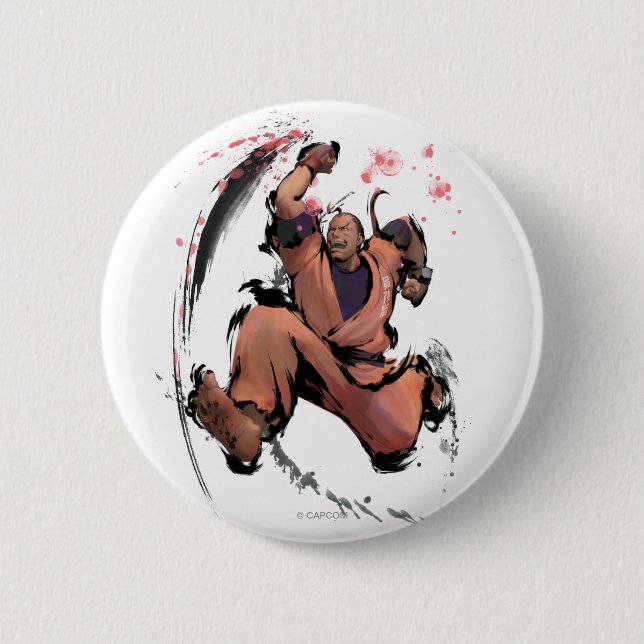 Dan Running Pinback Button (Front)