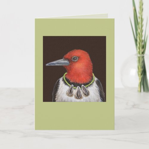 Dan the red_headed woodpecker card