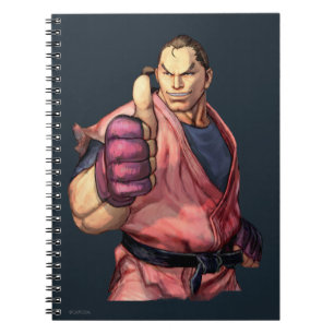 Dan With Thumb Up Notebook