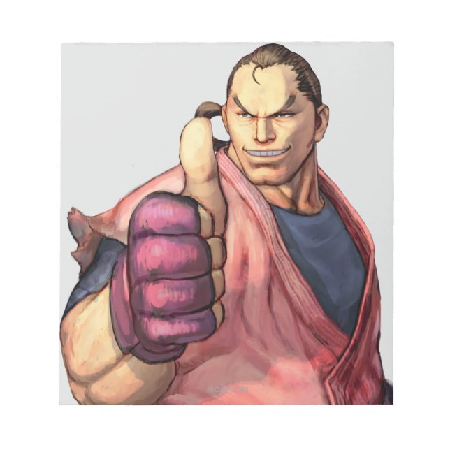 Dan With Thumb Up Notepad (Front)