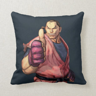 Dan With Thumb Up Throw Pillow