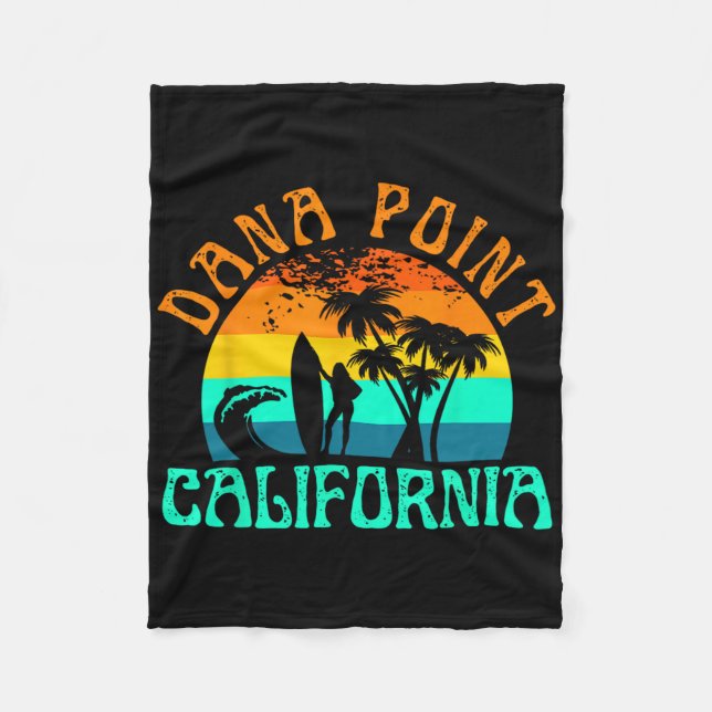 Dana Point Beach  Fleece Blanket (Front)