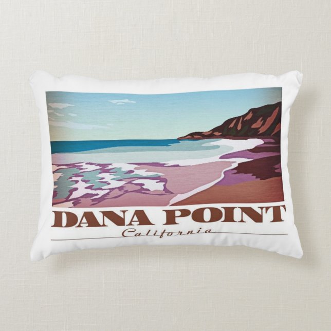 Dana Point Califorina Decorative Pillow (Front)