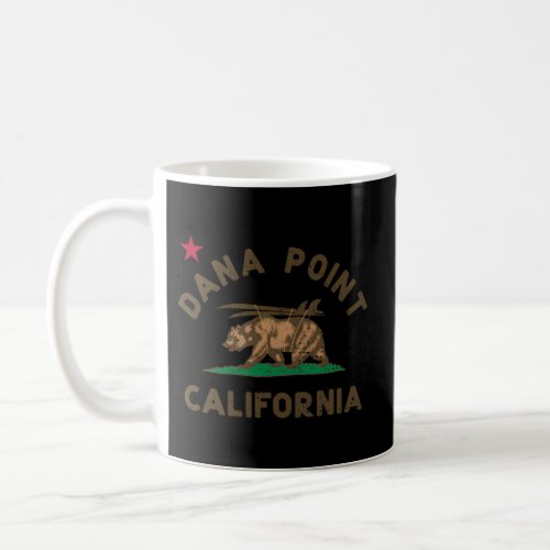 Dana Point California Beach Flag Bear Surf Ca Coffee Mug
