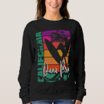 Dana Point California Retro Sunset Beach Surfer So Sweatshirt