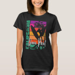Dana Point California Retro Sunset Beach Surfer So T-Shirt