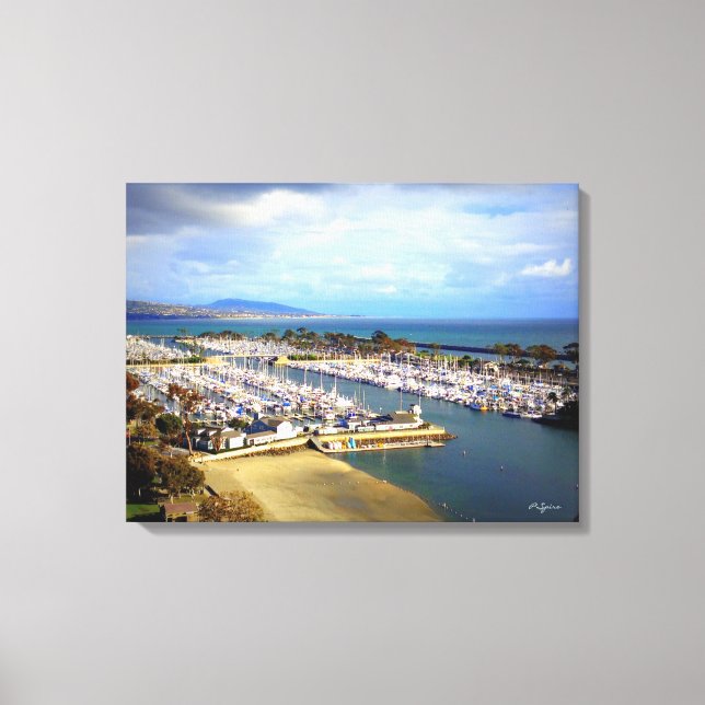 Dana Point Harbor Canvas Print (Front)
