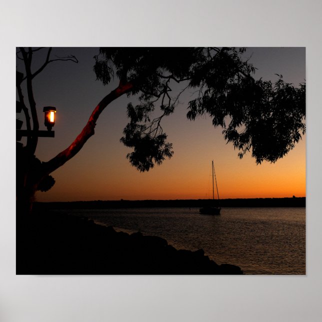 Dana Point Harbor Sunset Poster (Front)