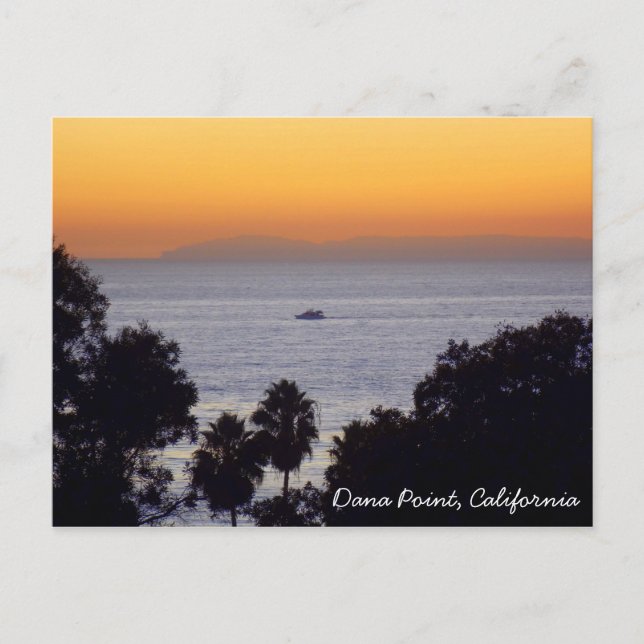 Dana Point Sunset Postcard (Front)