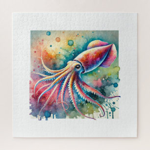 Dana Squid 080824AREF103 - Watercolor Jigsaw Puzzle