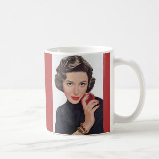 Dana Wynter with apple and snake bracelet Coffee Mug