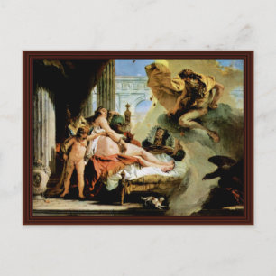 Danae And Zeus By Tiepolo Giovanni Battista Postcard