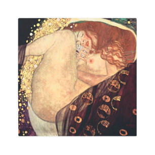 Danae Gustav Klimt Metal Print