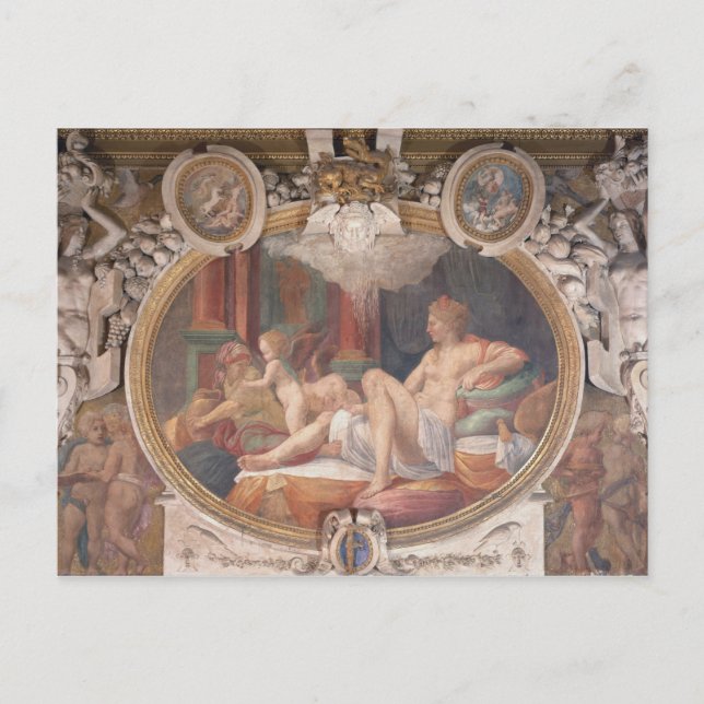 Danae Receiving the Shower of Gold Postcard (Front)