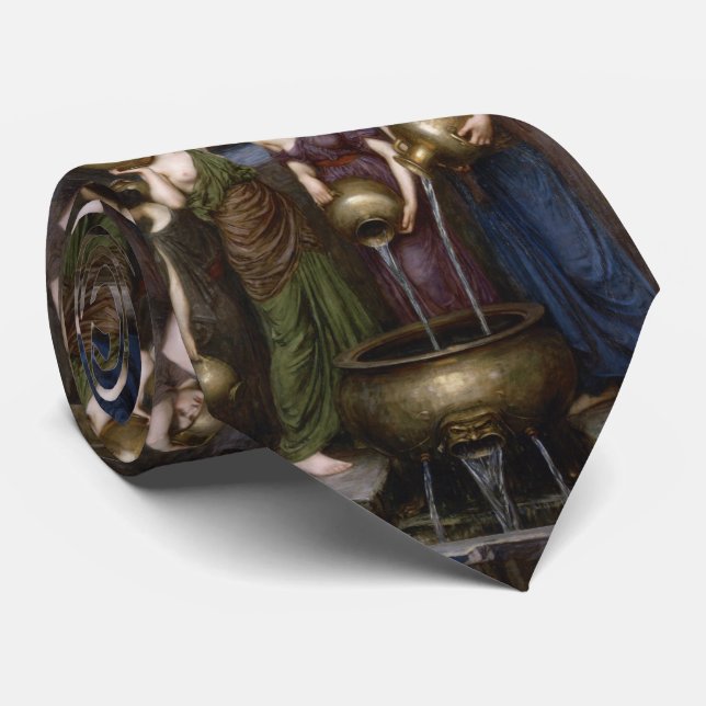 Danaides John William Waterhouse Neck Tie (Rolled)