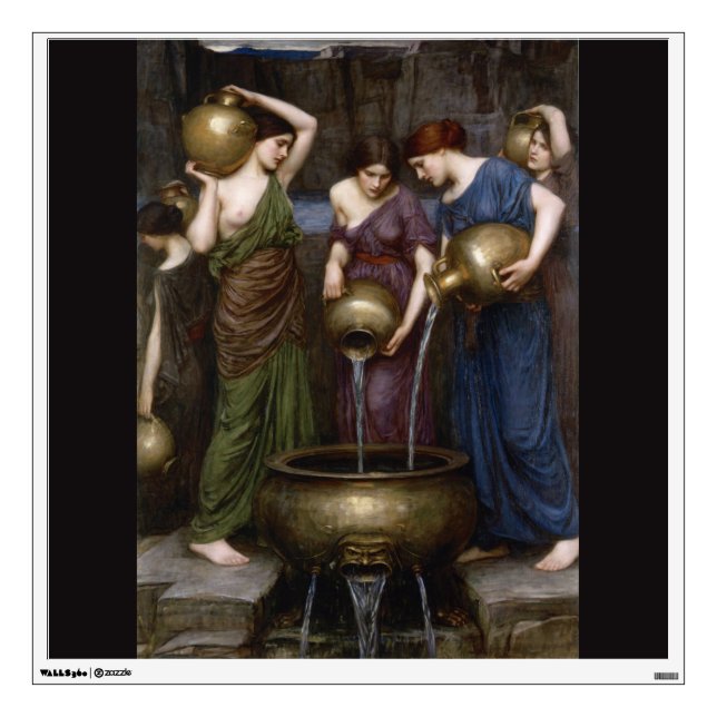 Danaides John William Waterhouse Wall Decal (Front)