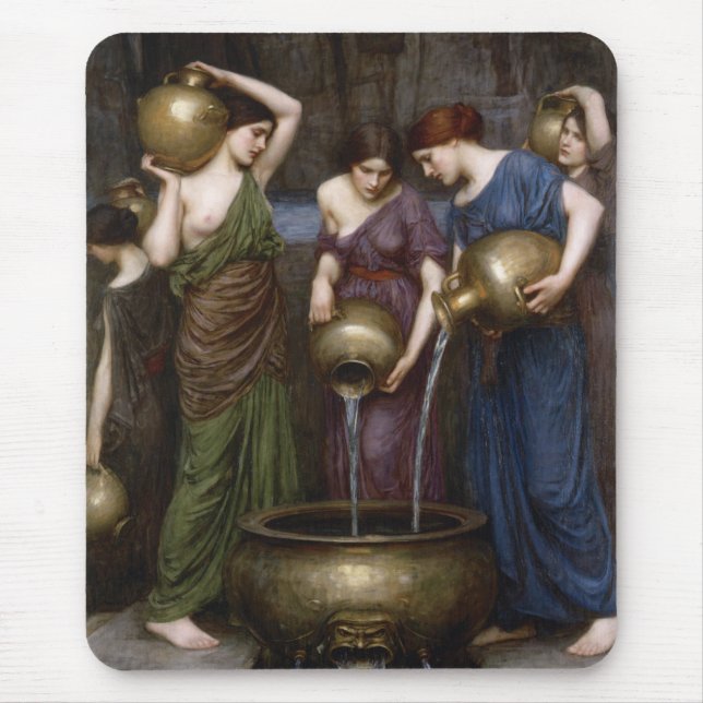 Danaides Waterhouse Art Mouse Pad (Front)