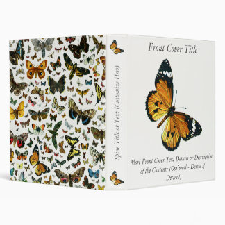 Danaus chrysippus - Plain Tiger, or African Queen  3 Ring Binder