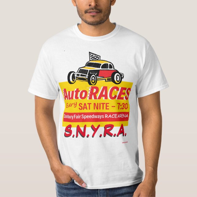 Danbury Fair Racearena Auto Races 2SidewCoupeSNYRA T-Shirt (Front)