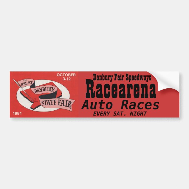 Danbury Fair Racearena Bumper Sticker (Front)