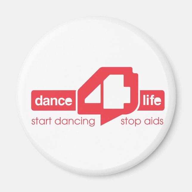 dance4life fridge magnet (Front)