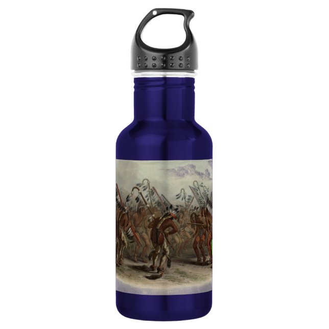 "Dance 0f the MANDANS" Water Bottle (Front)