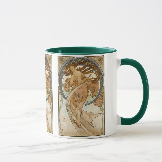 Dance (1898), Alphonse Mucha Fine Art Nouveau Mug (Right)