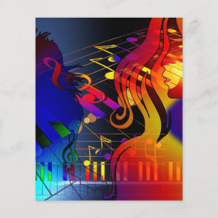 dance-409011 dance music treble clef sound concert flyer