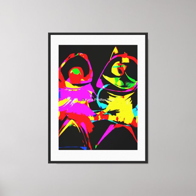 Dance Abstract Canvas Print (Front)